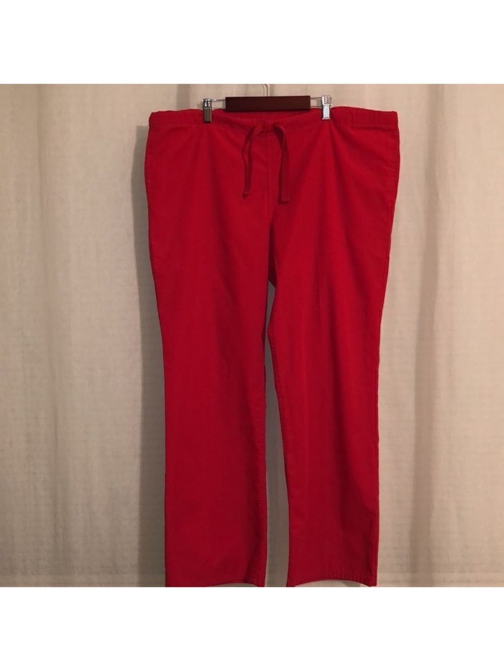 UA M Red Unisex Drawstring Scrub Pants